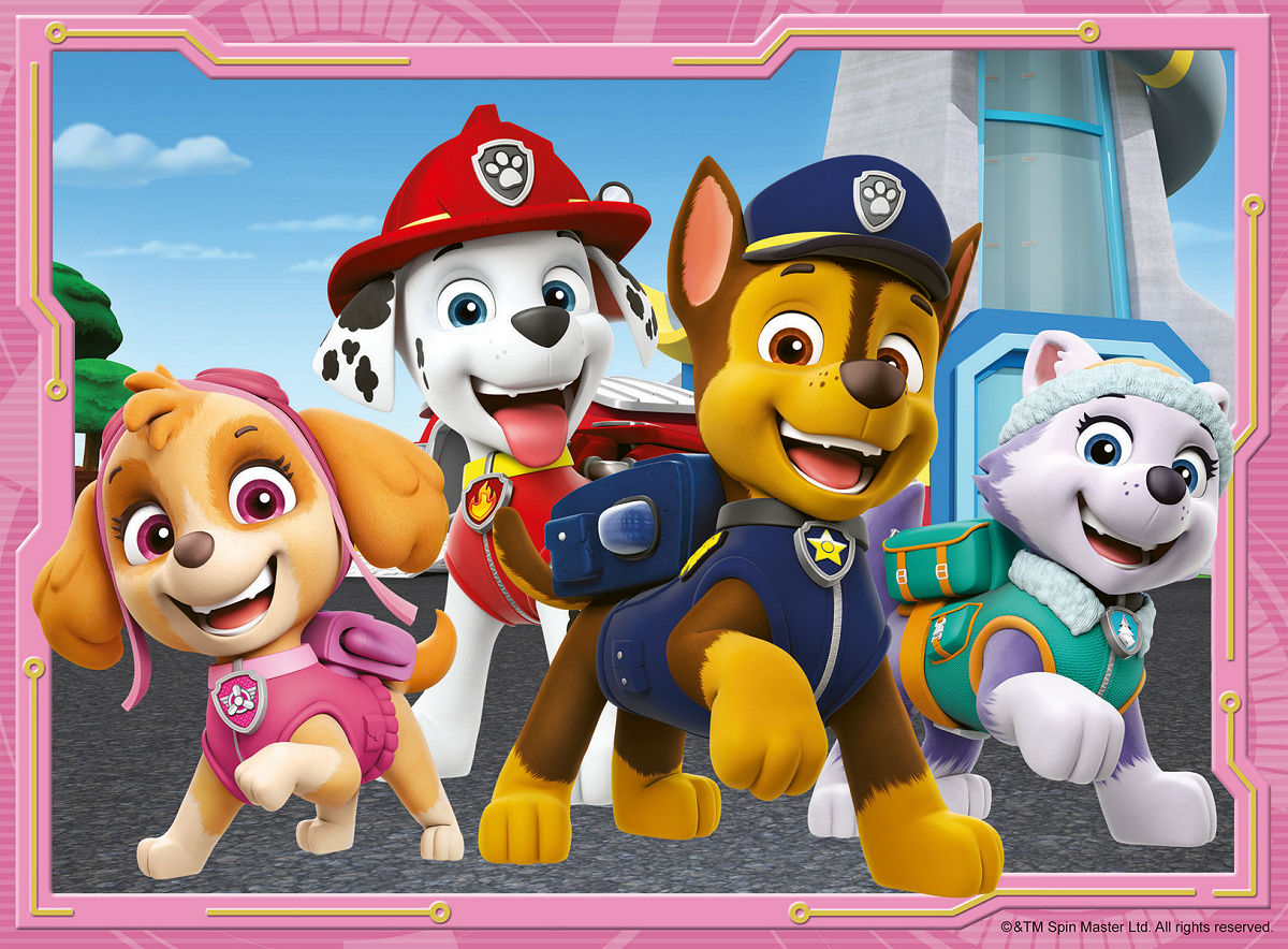 4 Puzzels Paw Patrol