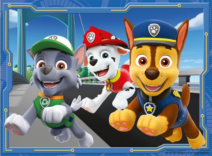 4 Puzzels Paw Patrol