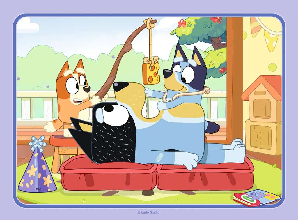 4 puzzels 12+16+20+24 stukjes - Bluey