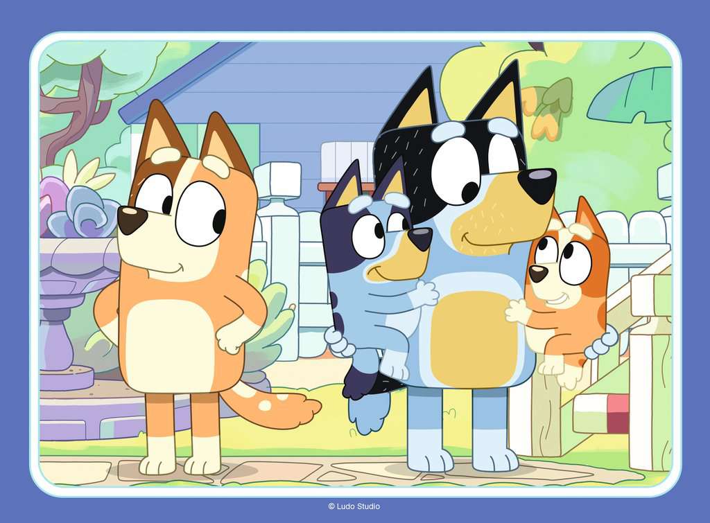 4 puzzels 12+16+20+24 stukjes - Bluey