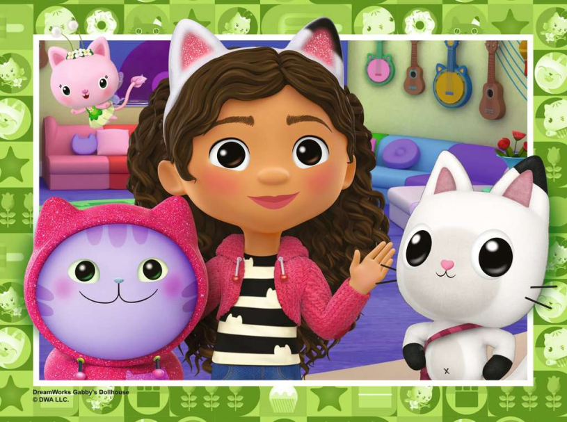 4 puzzels Gabby's Dollhouse 12/16/20/24p