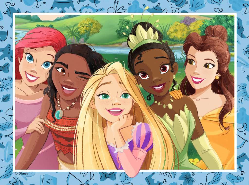 4 puzzels 12+16+20+24 stukjes - Disney Princess