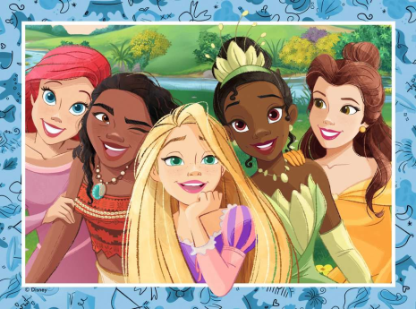 4 puzzels 12+16+20+24 stukjes - Disney Princess