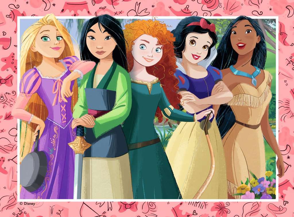 4 puzzels 12+16+20+24 stukjes - Disney Princess