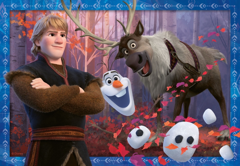 Puzzel 2x24 stukjes Frozen 2 IJzige avonturen
