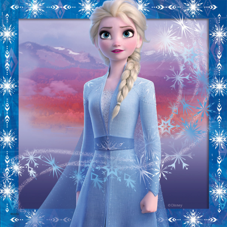 Puzzel 3x49 stukjes Frozen 2