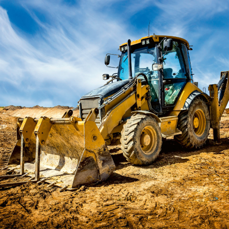 Puzzel 3x49 stukjes Bouwmachines aan het werk