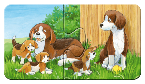 My first puzzles (9x2 st.) Dierenfamiles op de boerderij