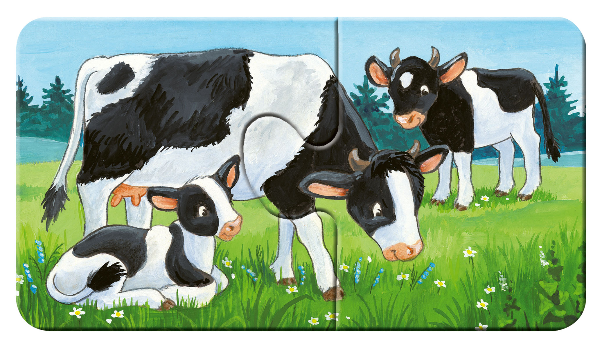 My first puzzles (9x2 st.) Dierenfamiles op de boerderij