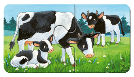 My first puzzles (9x2 st.) Dierenfamiles op de boerderij