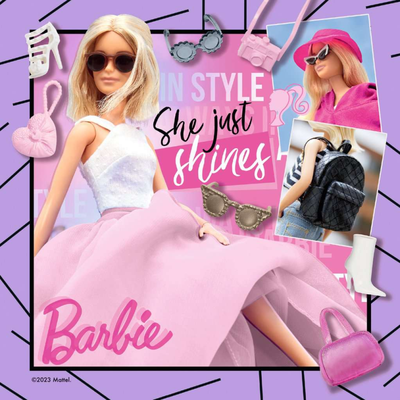 Puzzel 3x49 stukjes Barbie: Inspire the World!