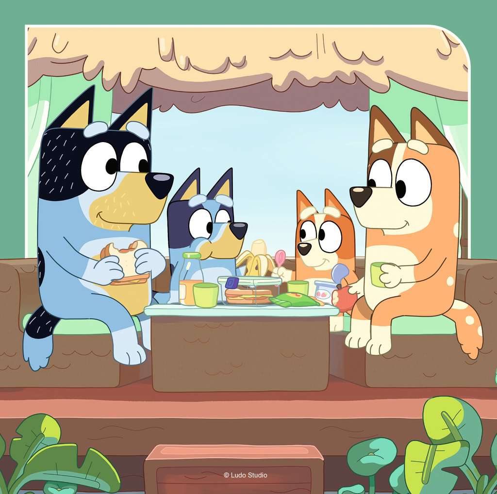 Puzzel 3x49 stukjes - Bluey