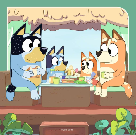 Puzzel 3x49 stukjes - Bluey