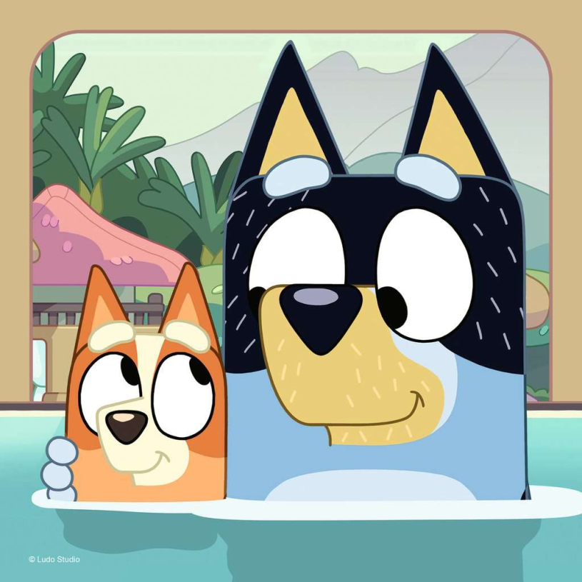 Puzzel 3x49 stukjes - Bluey