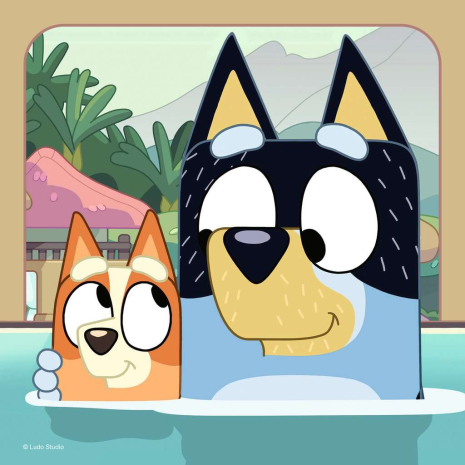 Puzzel 3x49 stukjes - Bluey