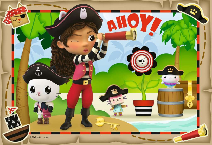 Puzzel 2x24 stukjes Gabby's Dollhouse