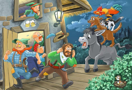 Puzzel 2x24 stukjes Sprookjes