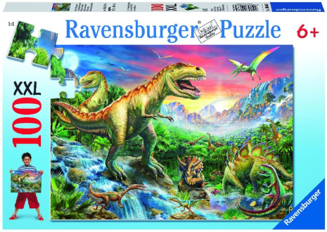 Puzzel 100 XXL Bij de dinosaurussen