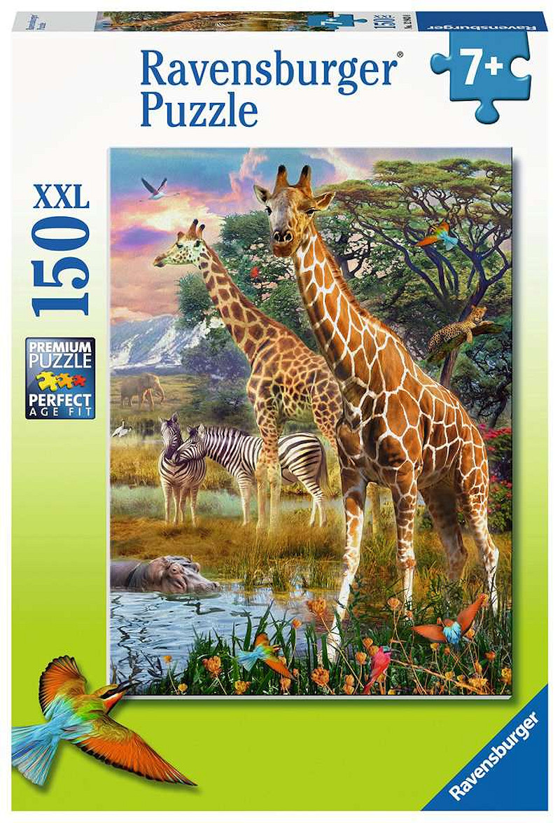 Puzzel 150 stukjes xxl Kleurrijke savanne