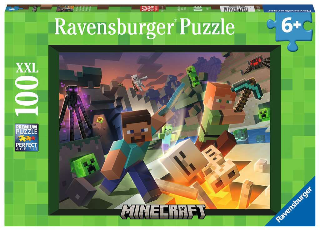 Puzzel 100 XXL - Monsters van Minecraft