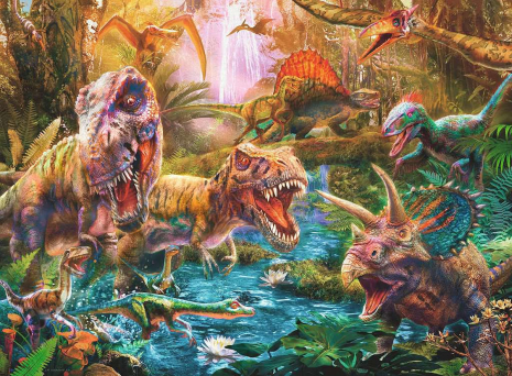 Puzzel 150 stukjes XXL Verzameling dinosauriërs