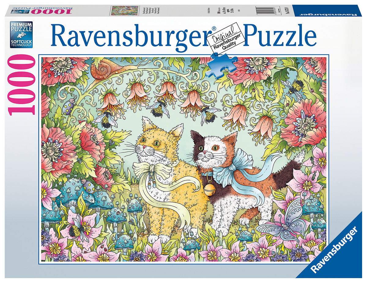 Puzzel 1000 stukjes Kattenvriendschap