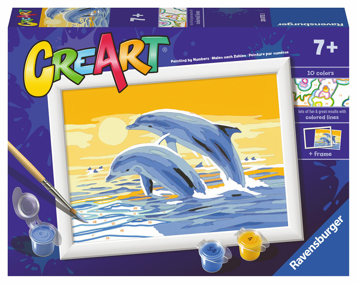 Ravensburger CreArt Serie E - Delightful Dolphins