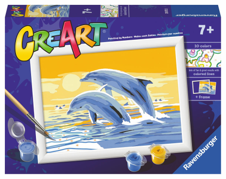 Ravensburger CreArt Serie E - Delightful Dolphins