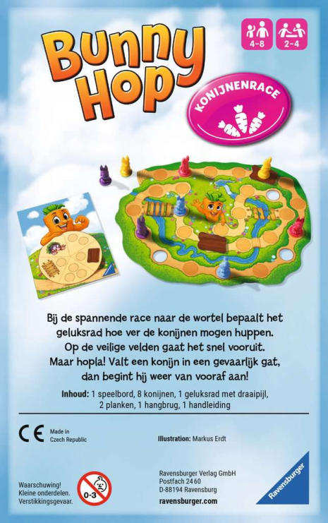 Ravensburger pocketspel Bunny Hop