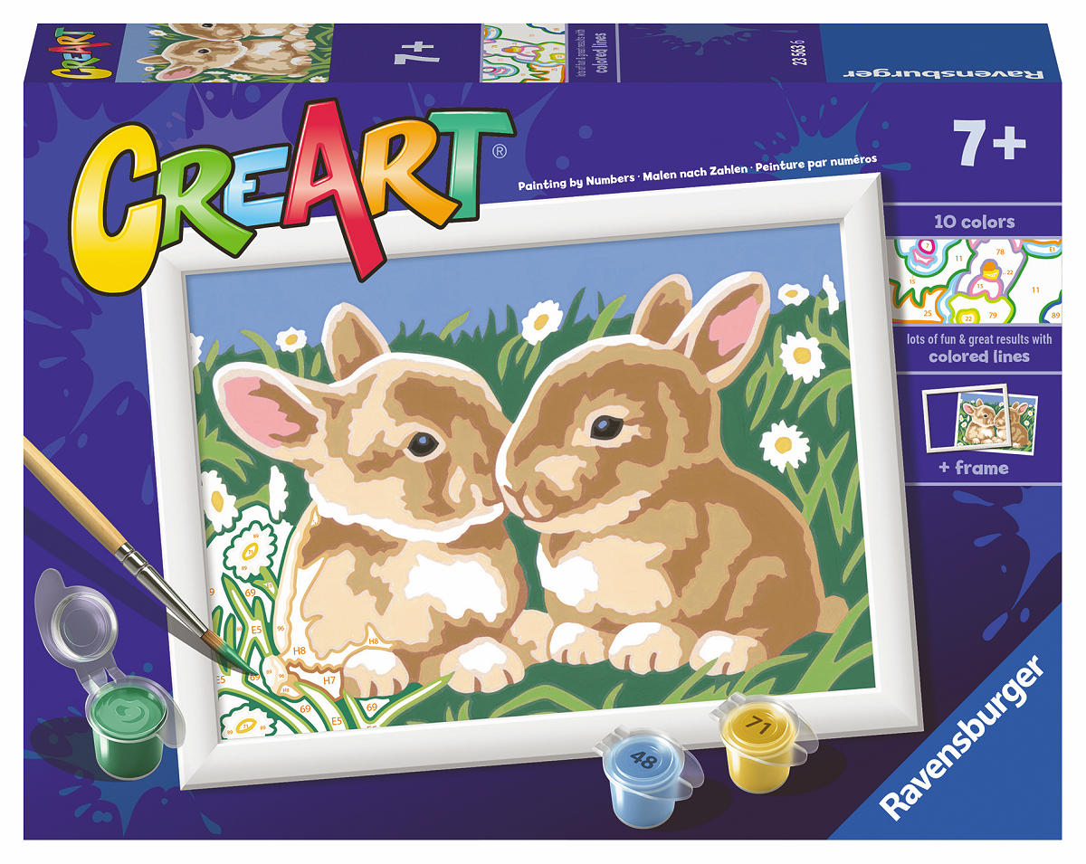 Ravensburger CreArt Serie E - Fluffy Bunnies