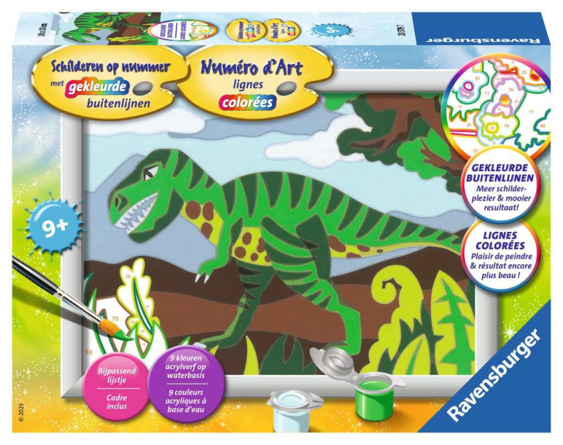 Schilderen op nummer Serie E Dino