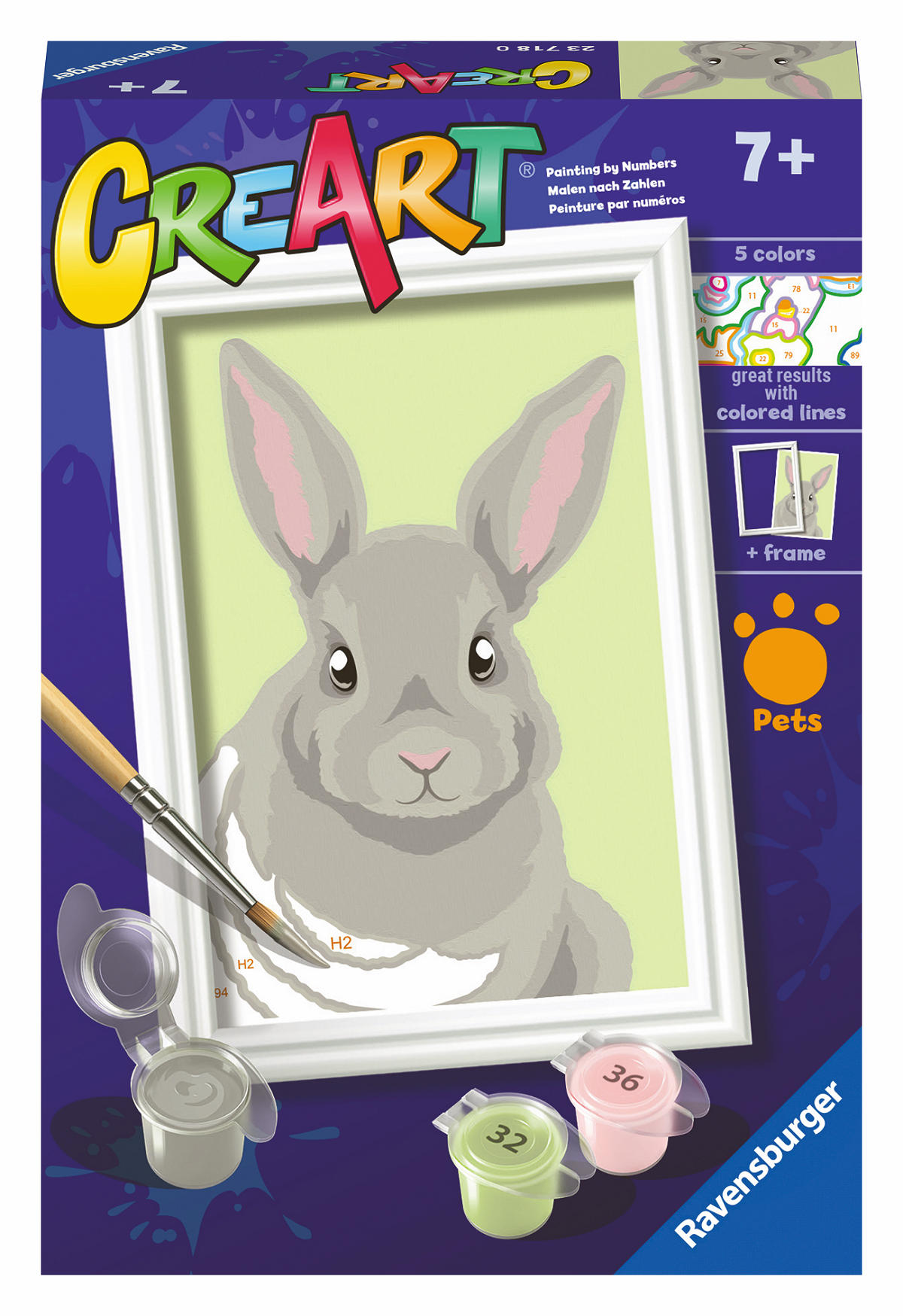 Ravensburger CreArt Serie F - Gray Rabbit