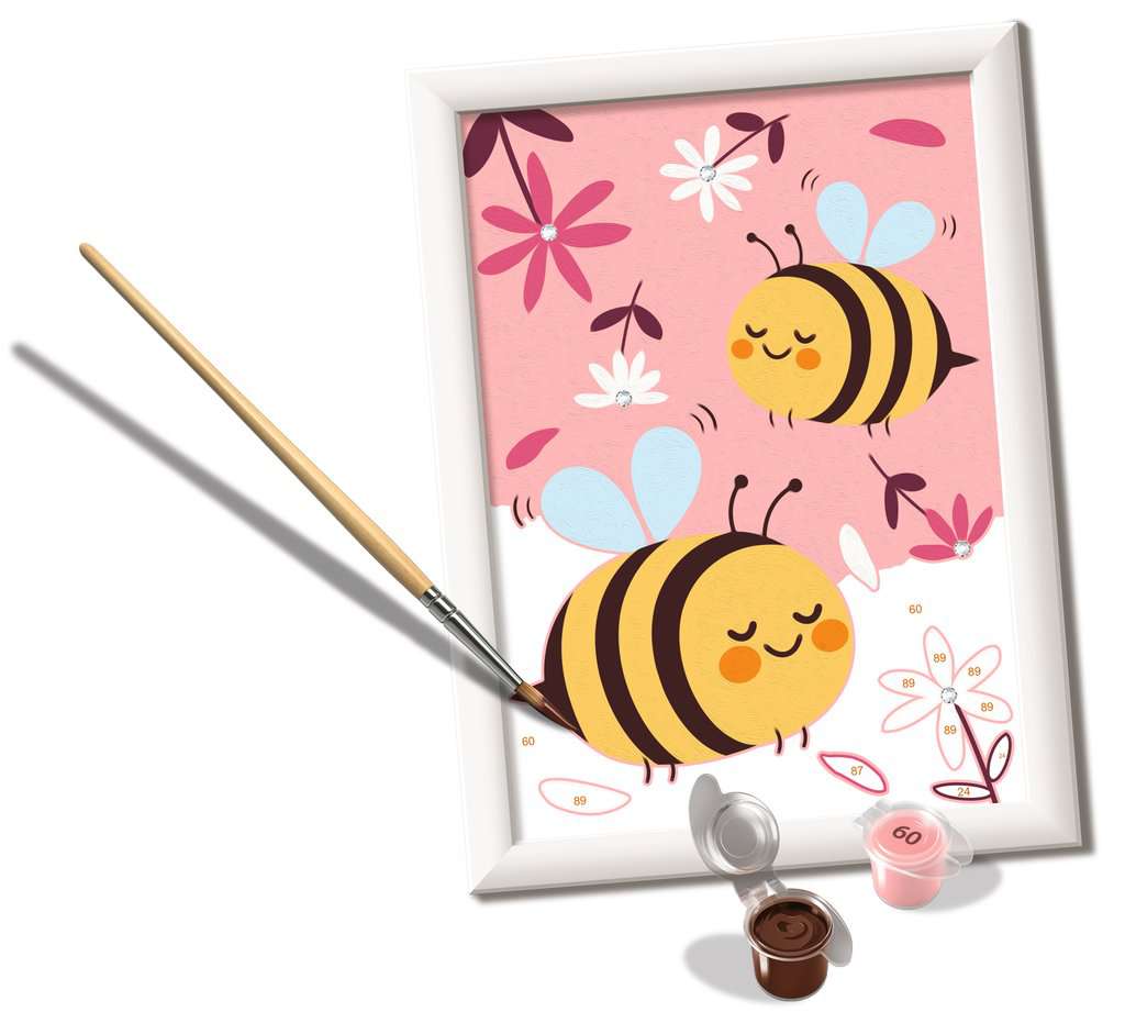 Ravensburger CreArt Serie E Glitter - Happy Bumblebees