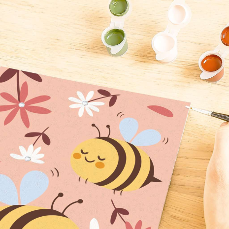 Ravensburger CreArt Serie E Glitter - Happy Bumblebees