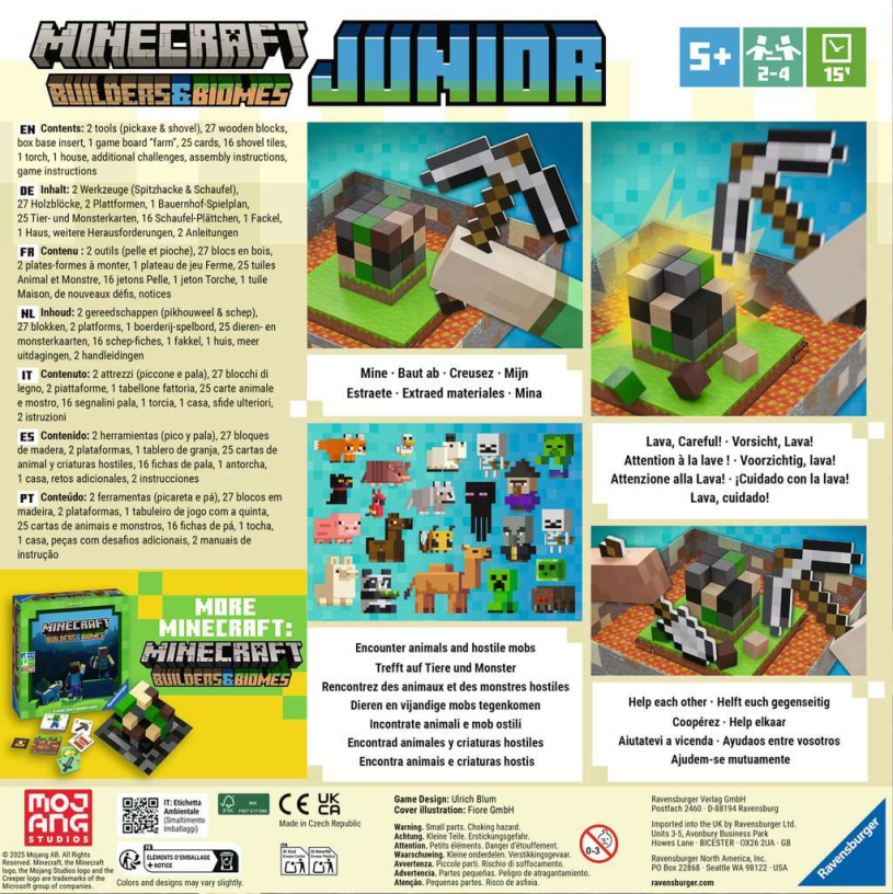 Vrolijke kinderspellen Minecraft Builder Junior