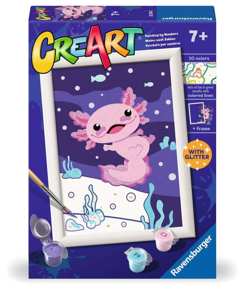 Ravensburger CreArt Serie E Glitter - Axolotl