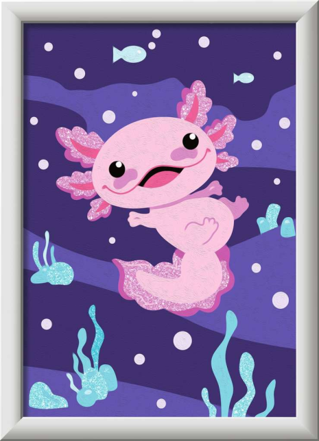 Ravensburger CreArt Serie E Glitter - Axolotl