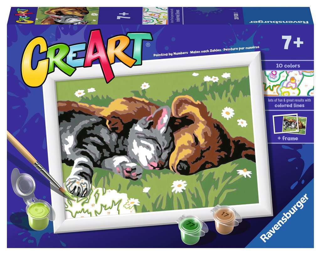 Ravensburger CreArt Serie E - Sleeping Cats and Dogs