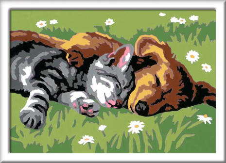 Ravensburger CreArt Serie E - Sleeping Cats and Dogs