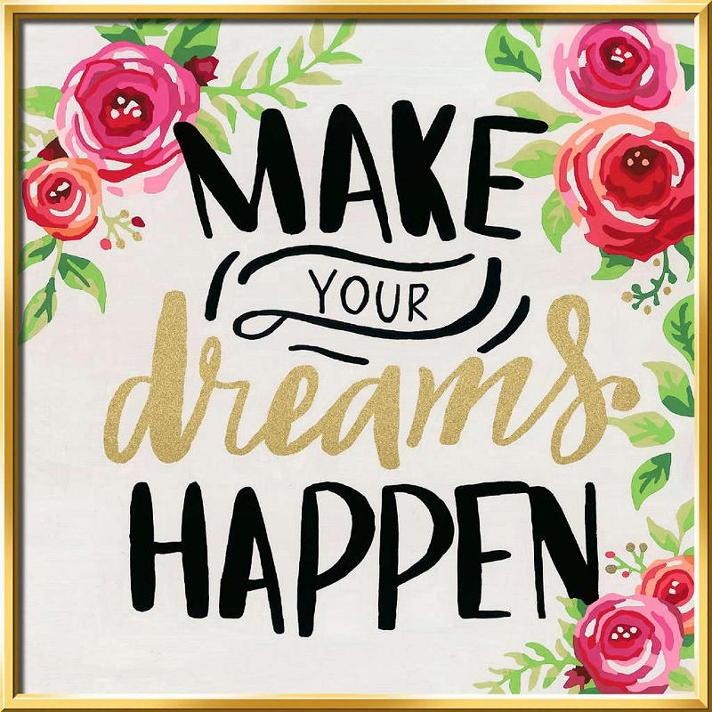 Creart Vierkant - Make your dreams happen