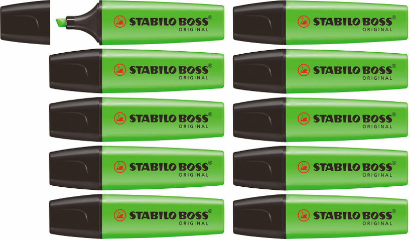 STABILO Boss Original groen 10 st
