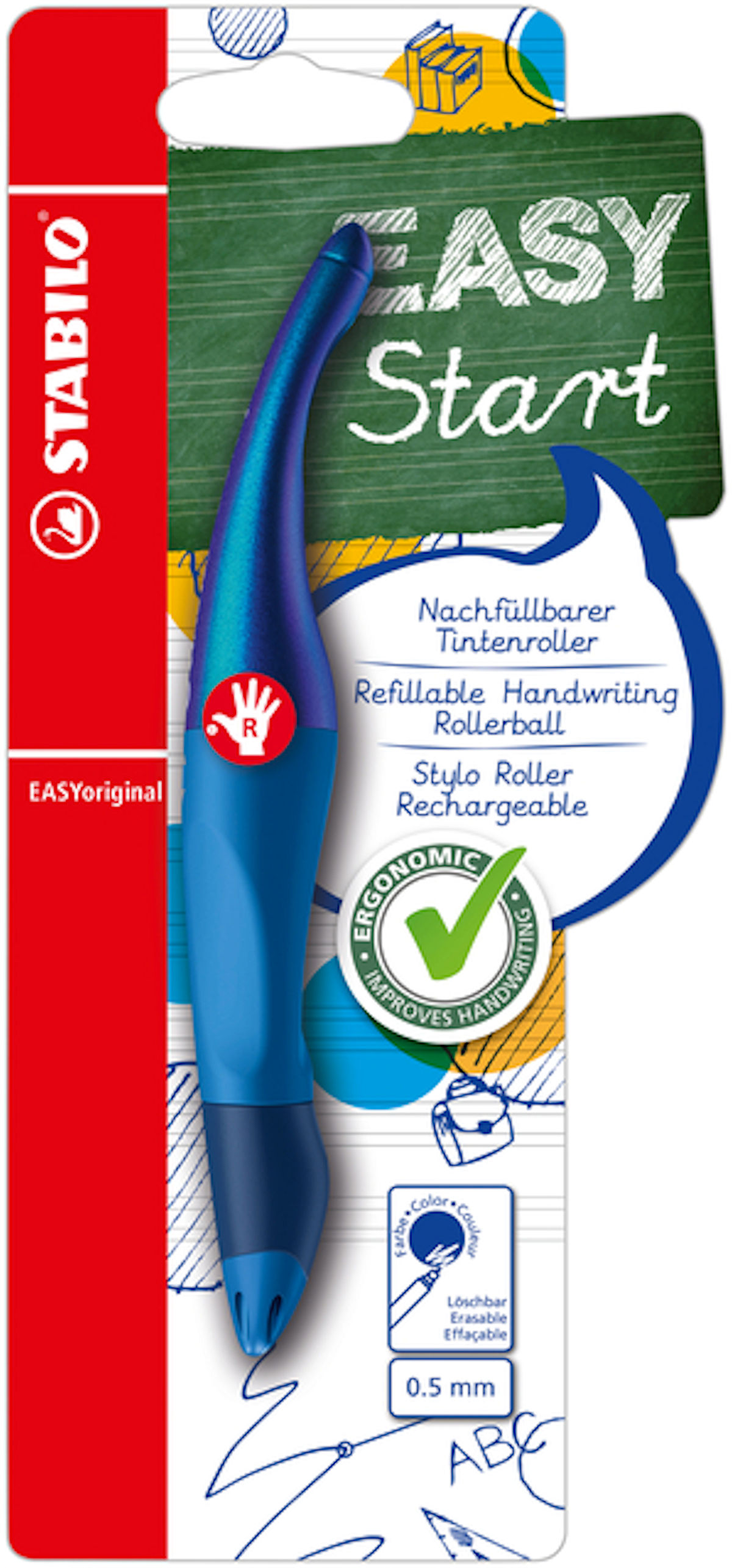 STABILO EASYoriginal R holografisch blauw blister