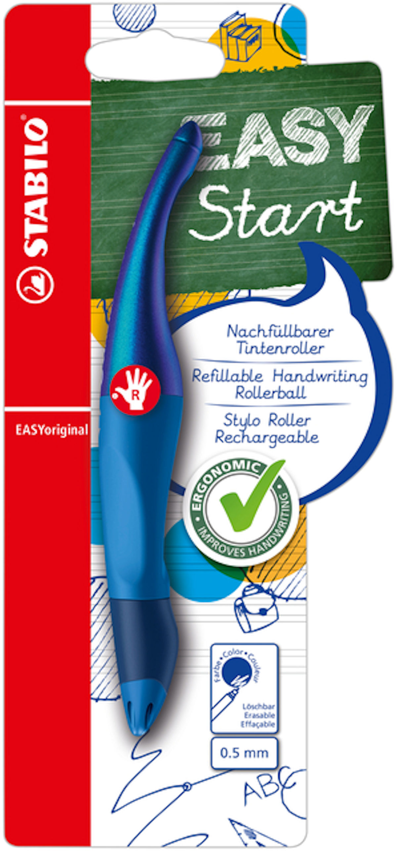 STABILO EASYoriginal R holografisch blauw blister