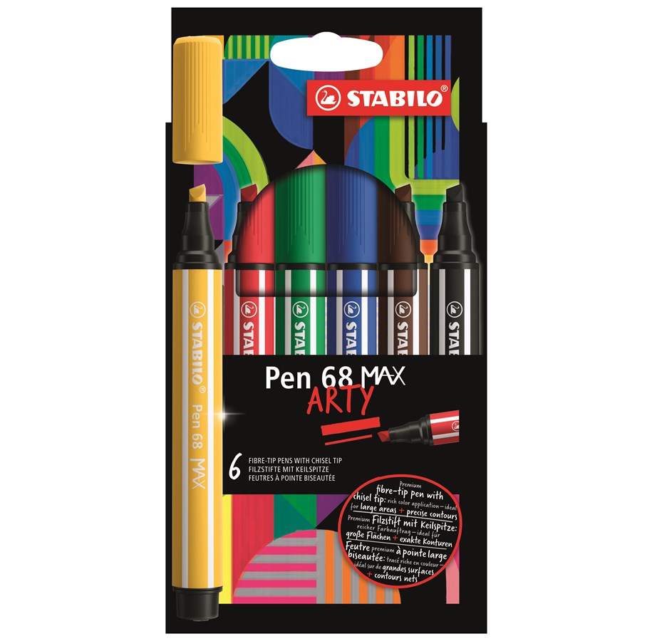 STABILO Pen 68 Max etui 6 stuks