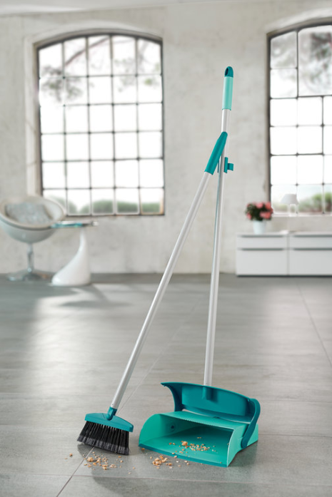 Leifheit stoffer en gesloten blik met lange steel mariaset