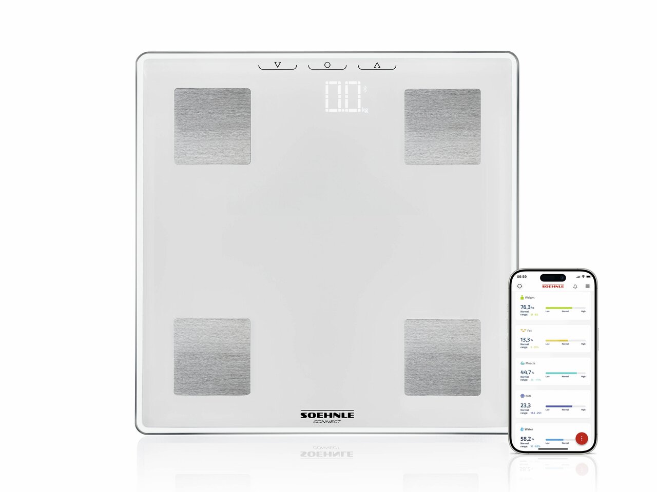 Soehnle personenweegschaal digital shape sense connect lite