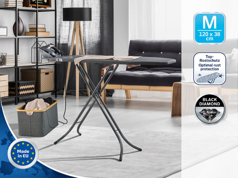 Leifheit strijktafel Classic M basic 120x38cm - zwart