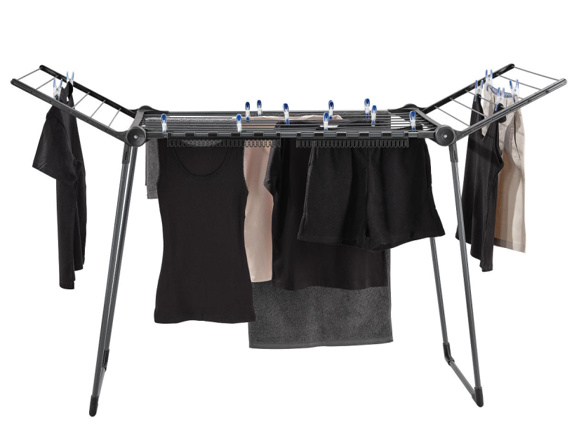 Leifheit droogrek Pegasus 150 Solid slim - zwart