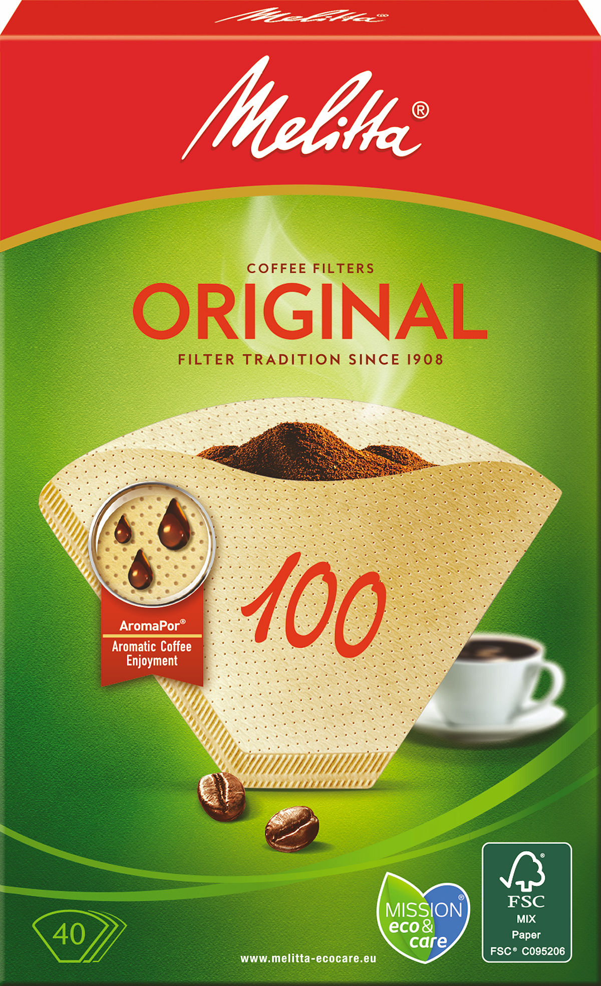 Melitta Original Filterzakjes 100/40 - Bruin