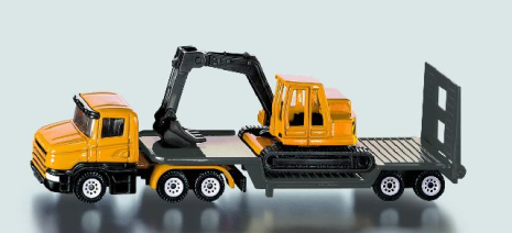 Siku blister serie 16 Dieplader met graafmachine